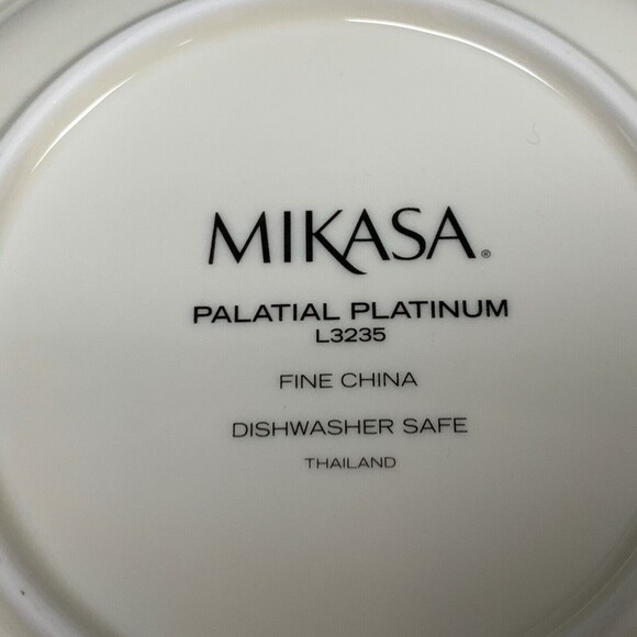 Mikasa Palatial Platinum L3235 Fine China Rimmed Soup Cereal Pasta Bowl 8 5/8 - Picture 5 of 6